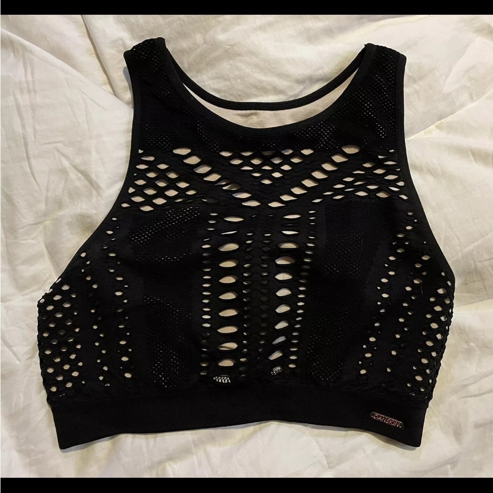 Danskin Black Racerback built in bra medium